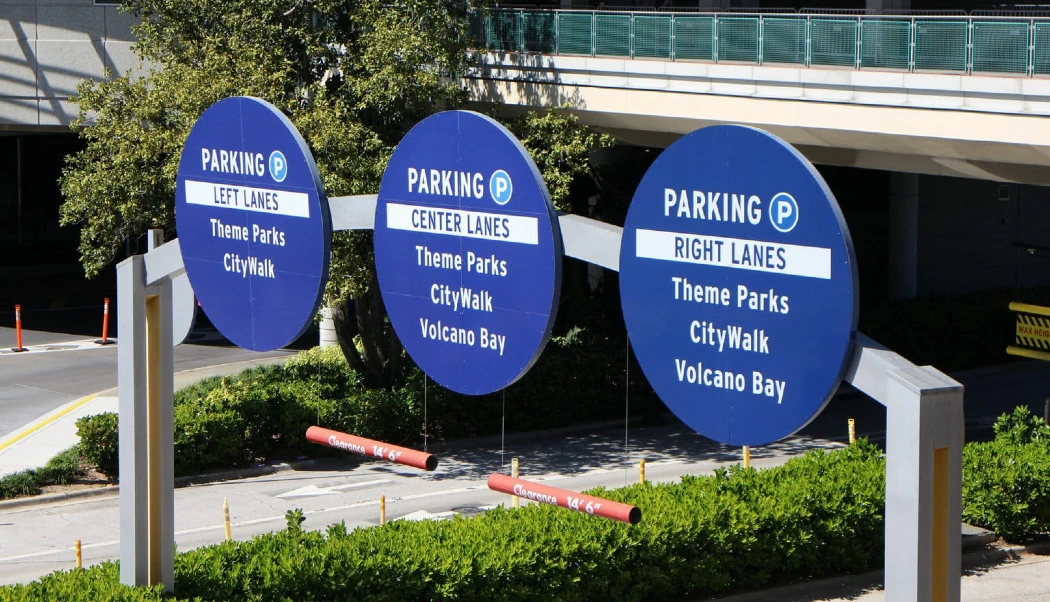 Sign boards for parking