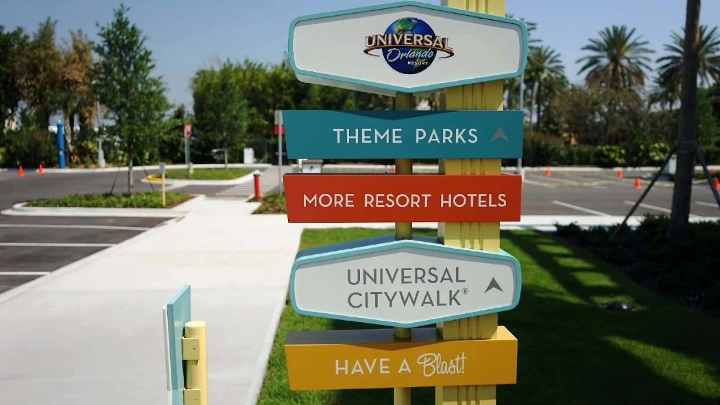 Sign board for Universal Orlando Resort