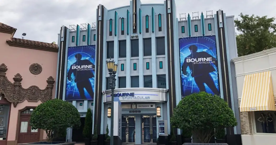 Entrance gate of the Bourne Stuntacular show