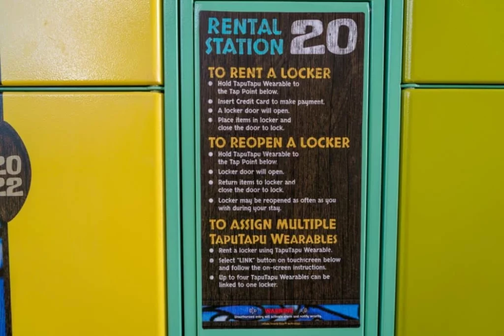 A board for instructions about Rental Station