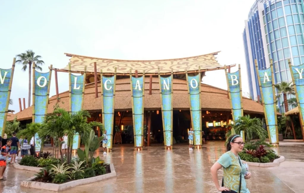 The entrance of Volcano Bay